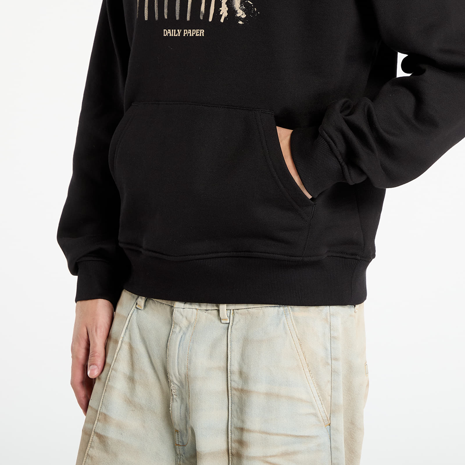 Men's sweatshirts Daily Paper Light Cycle Hoodie UNISEX Black