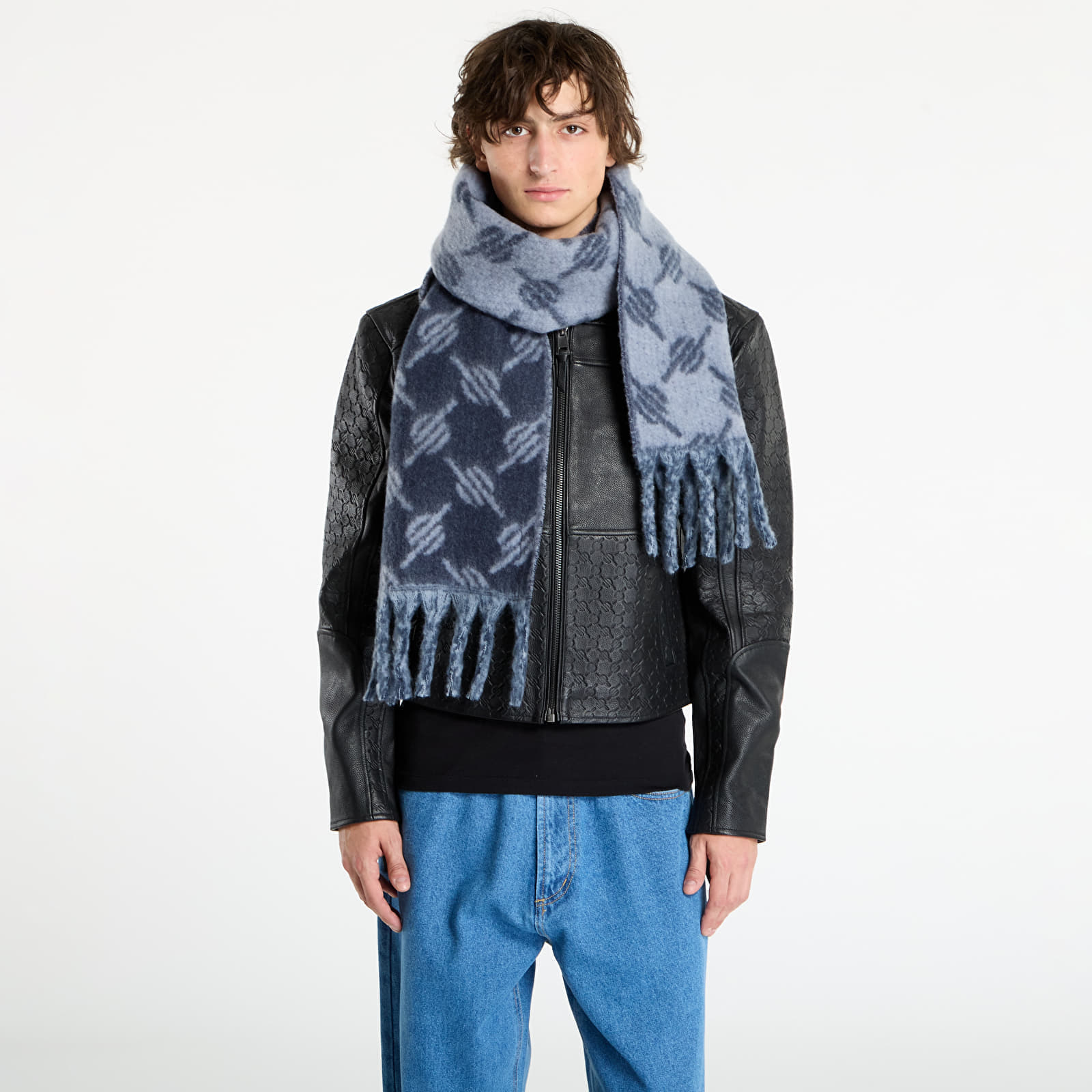 Scarf Daily Paper Riyo Monogram Scarf Sky Captain Blue Universal