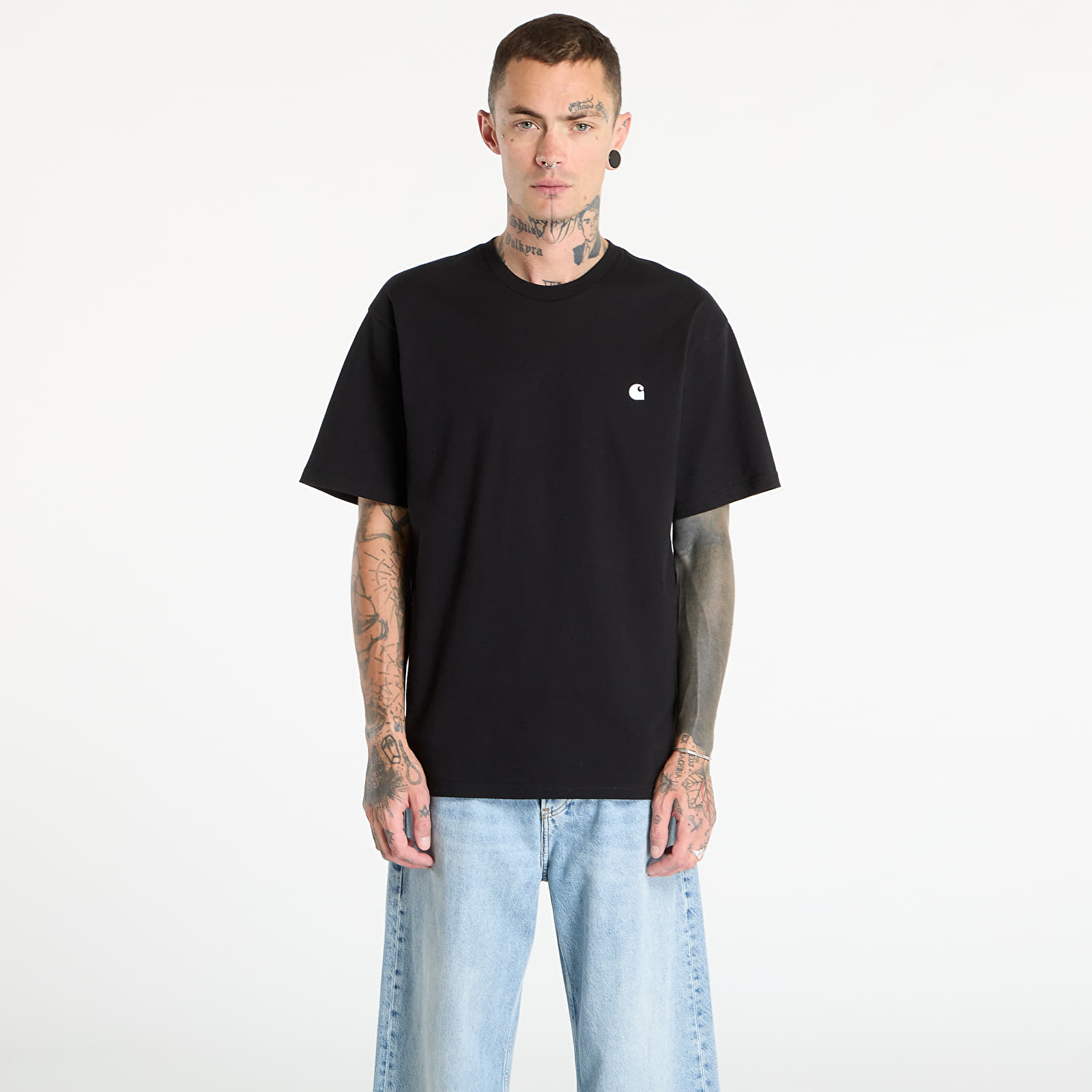 Meeste T-särgid Carhartt WIP S/S Madison T-Shirt UNISEX Black/ Wax