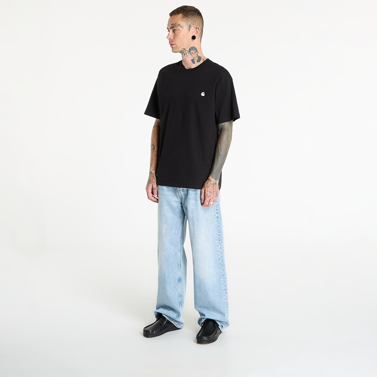 Meeste T-särgid Carhartt WIP S/S Madison T-Shirt UNISEX Black/ Wax