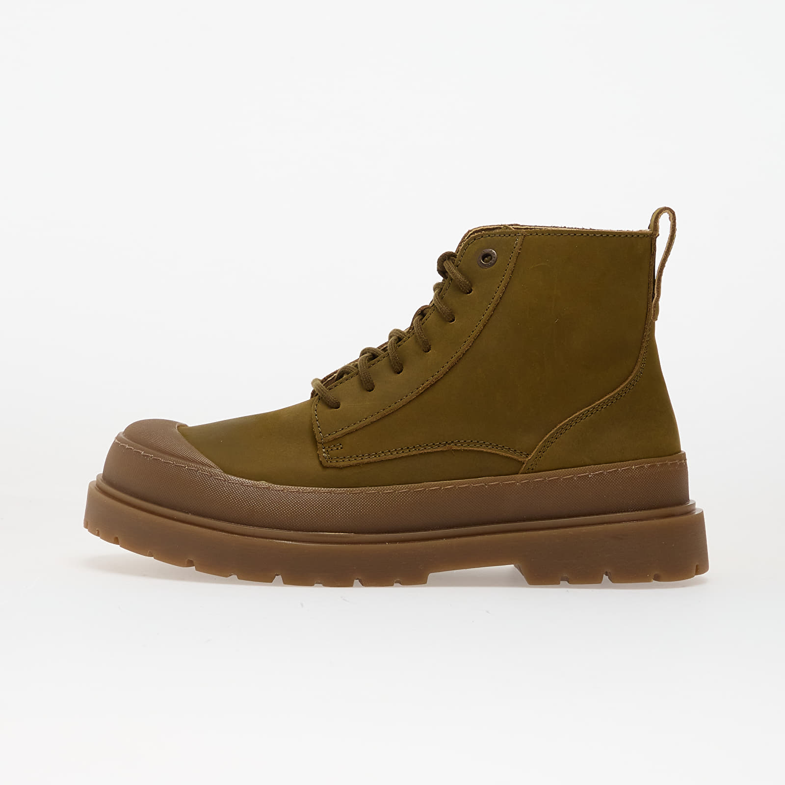 Pánské tenisky a boty Birkenstock Prescott Natural Leather Oiled Pine Green