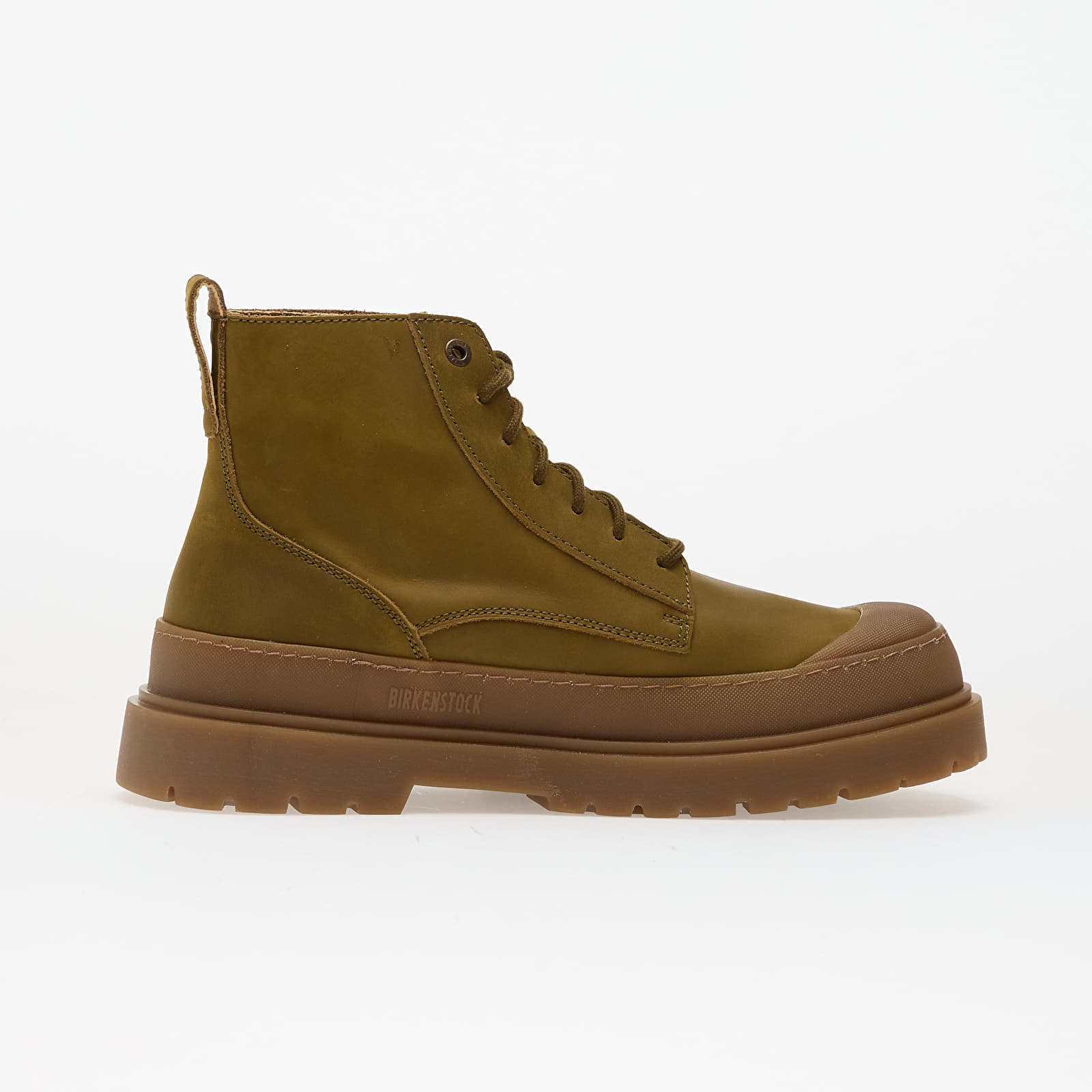 Pánské tenisky a boty Birkenstock Prescott Natural Leather Oiled Pine Green