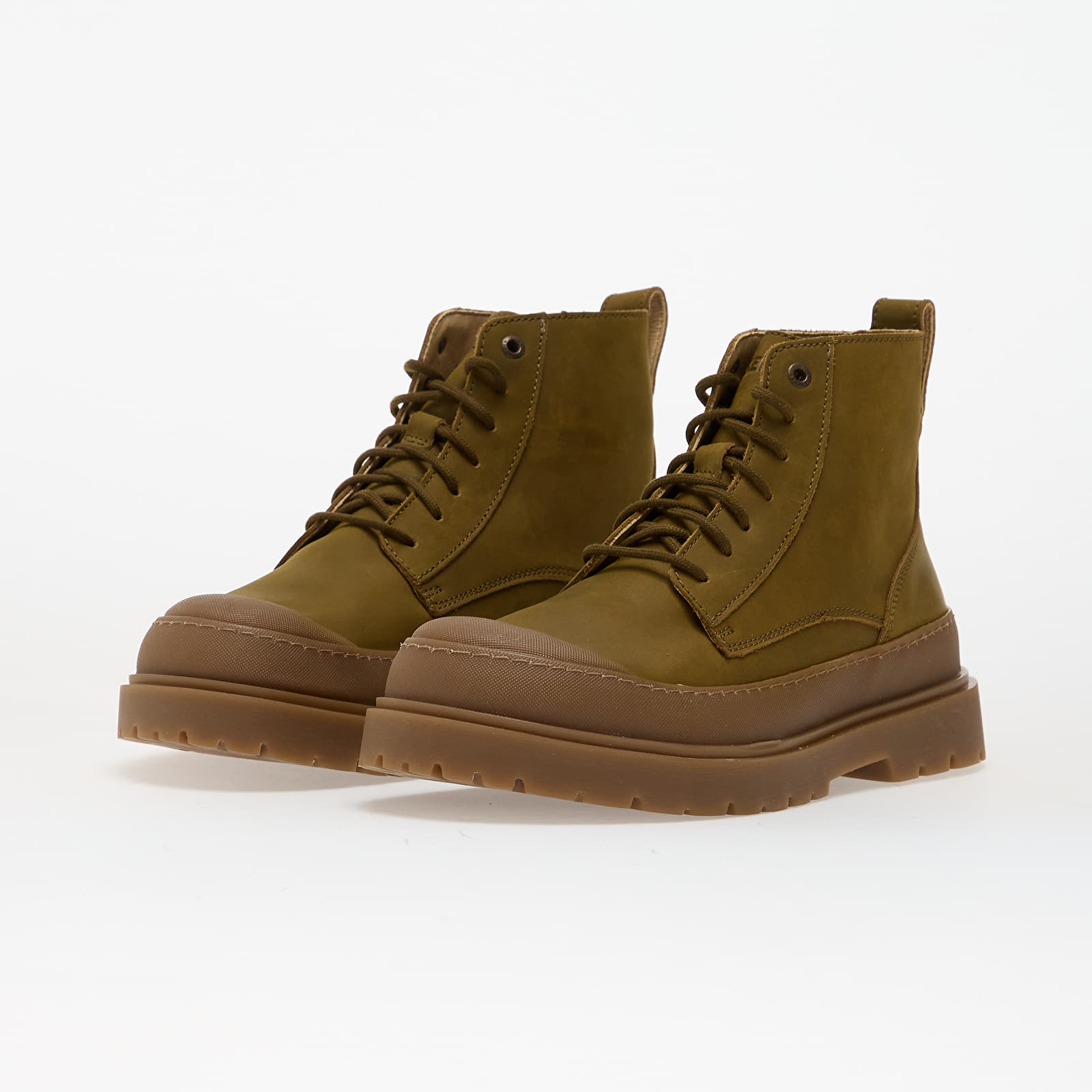 Pánské tenisky a boty Birkenstock Prescott Natural Leather Oiled Pine Green