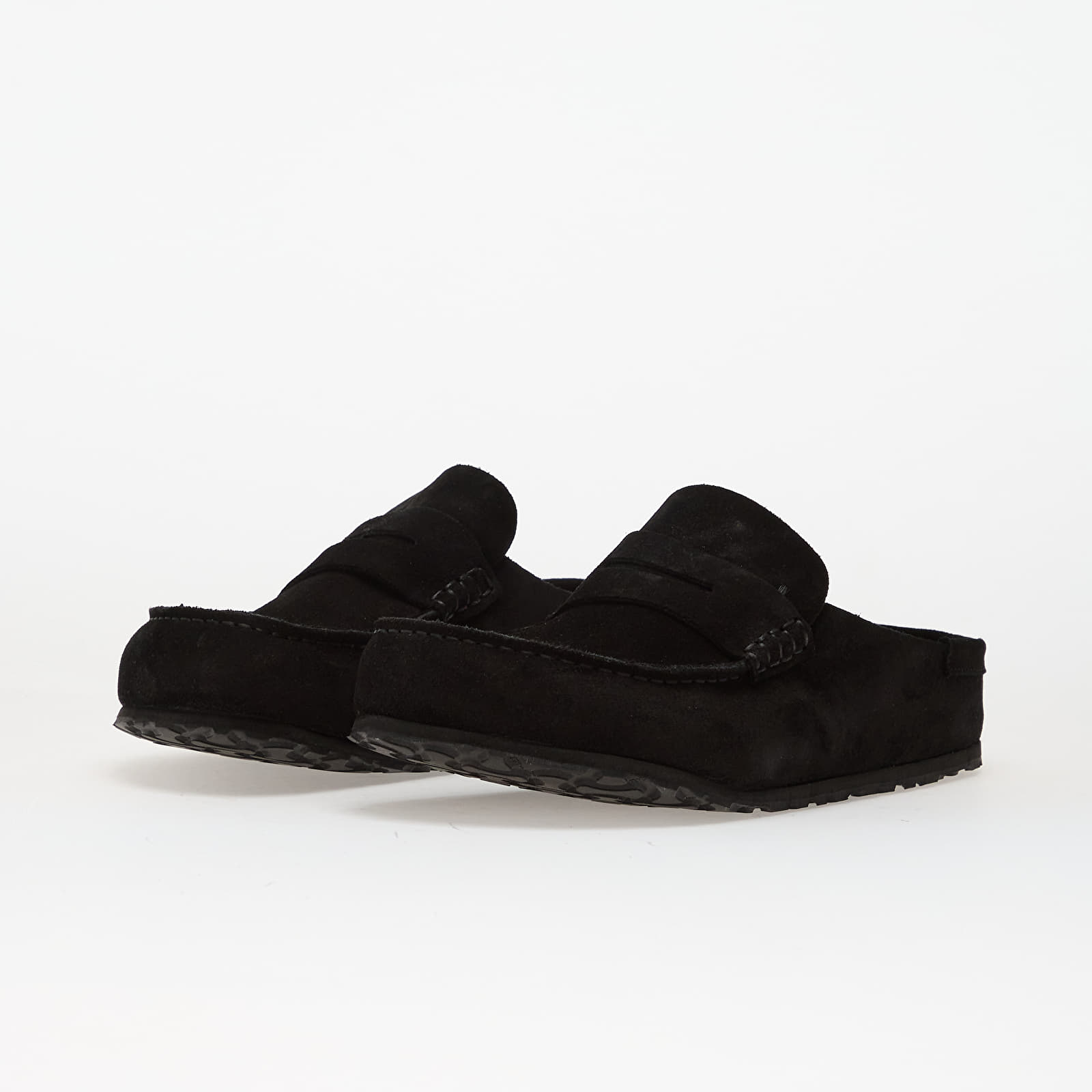 Men's sneakers and shoes Birkenstock Naples Wrapped Suede Leather Black