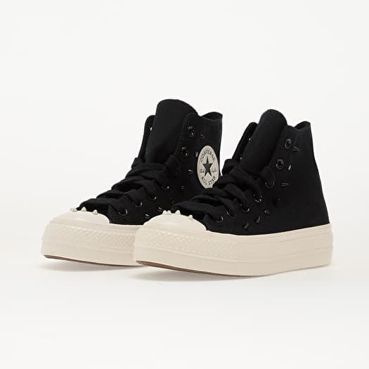 Converse Chuck Taylor All Star Lift Hi Black/ Vintage White/ Black | Queens