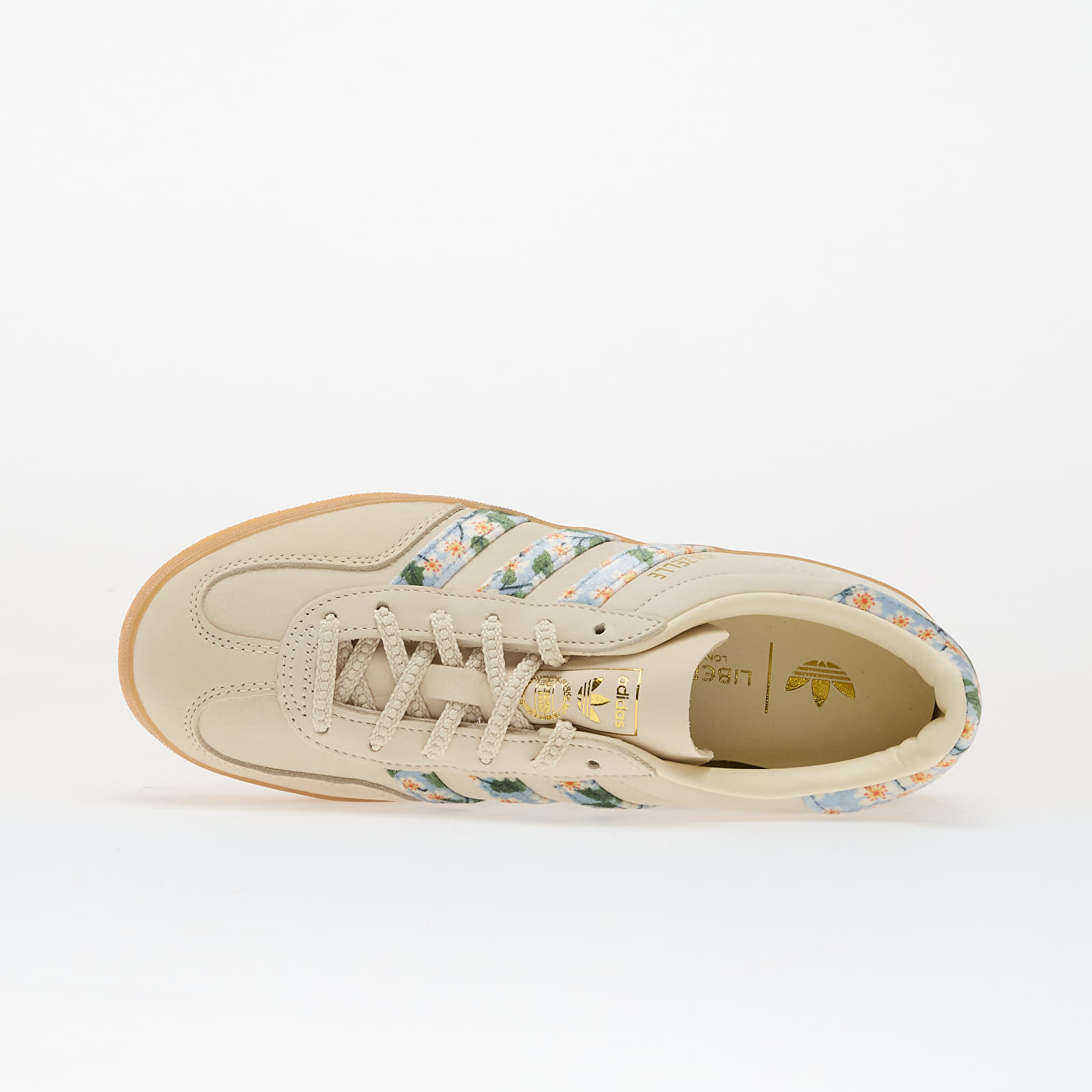 Dámské tenisky a boty adidas Gazelle Indoor W Crew White/ Gold Metallic/ Tactile Blue