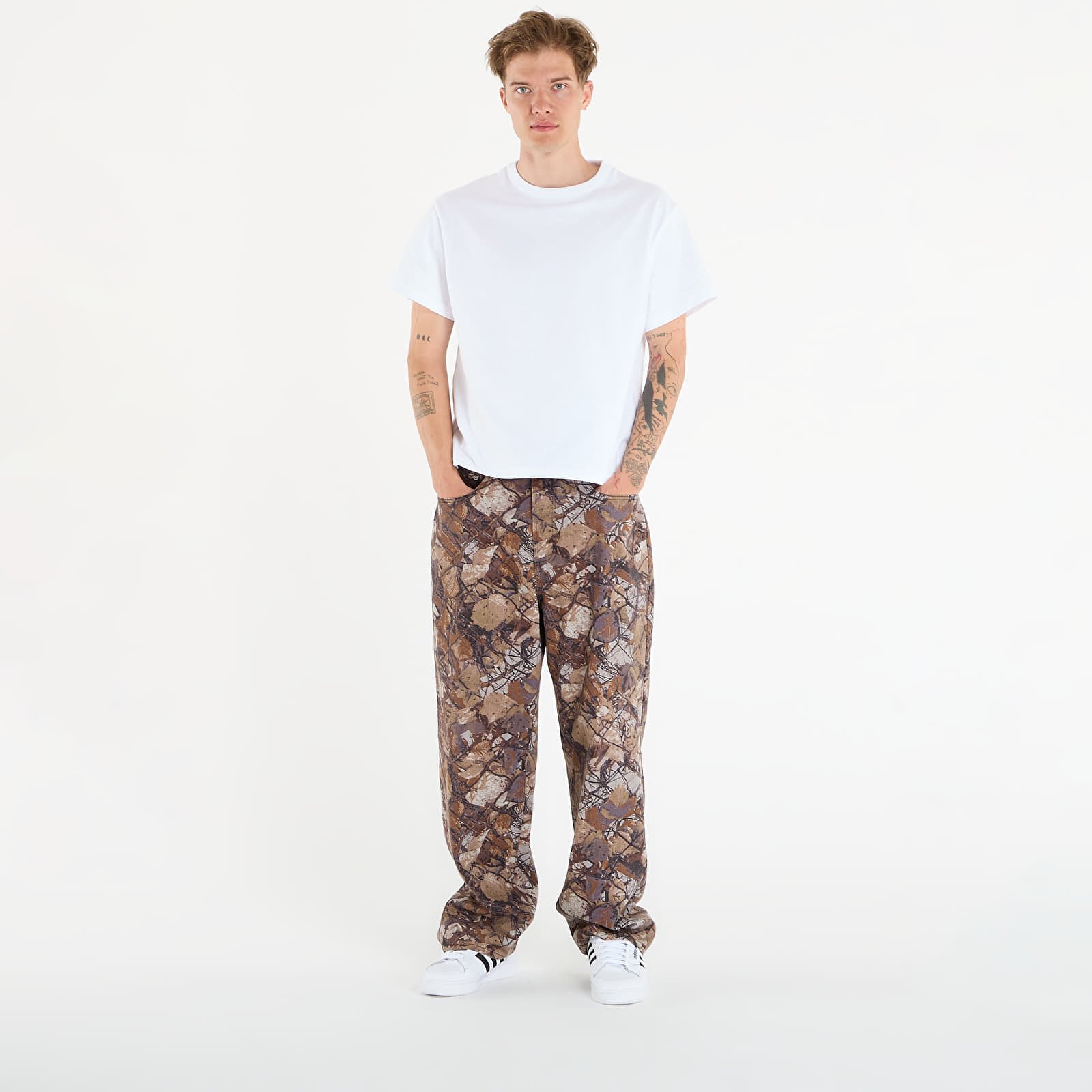 Vīriešu bikses OBEY Classic Baggy Denim Fence Camo Multi