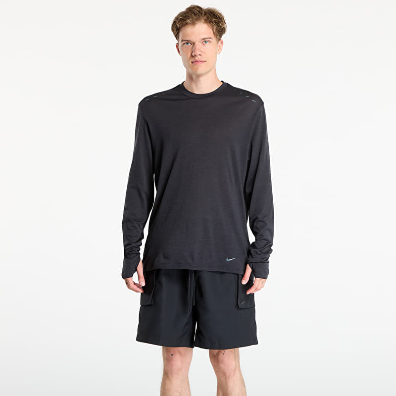 T-Shirt Nike Run Wool Men's Dri-FIT ADV Long-Sleeve Running Top Black/ Anthracite