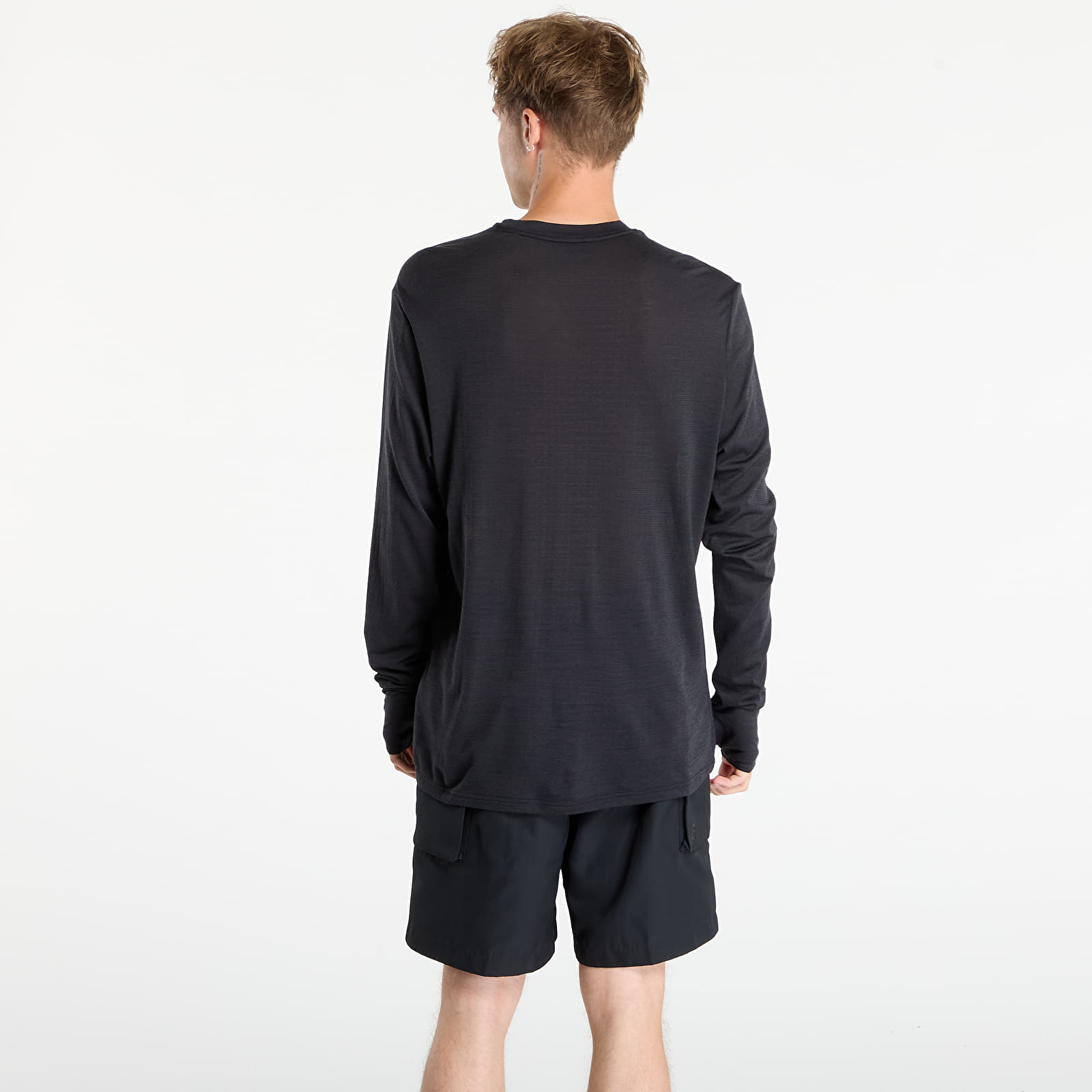 Мъжки тениски Nike Run Wool Men's Dri-FIT ADV Long-Sleeve Running Top Black/ Anthracite