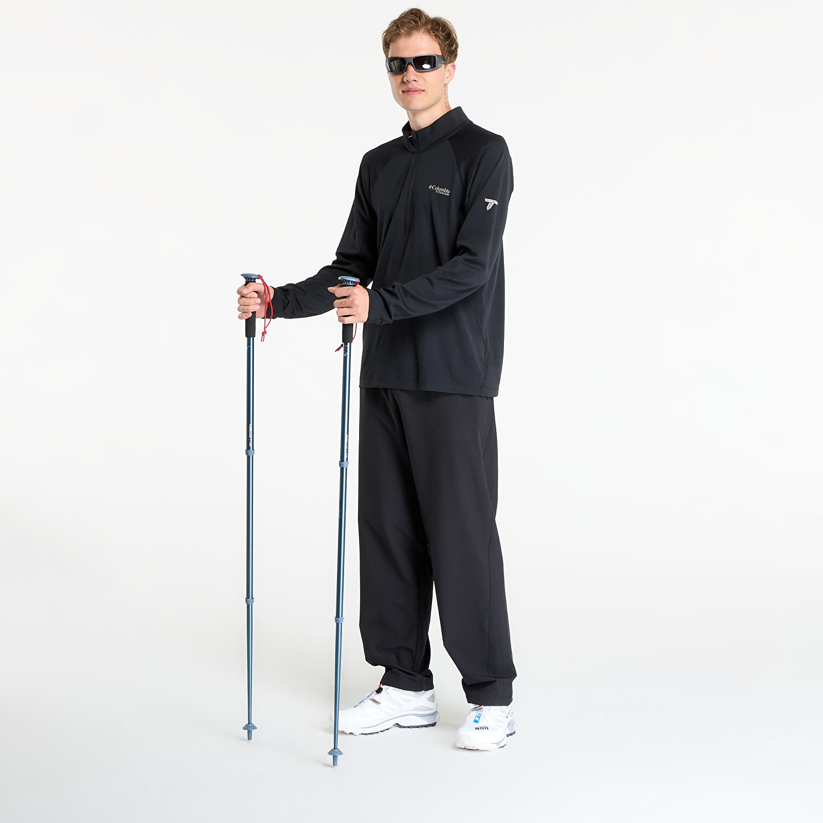 Vīriešu T-krekli Columbia DriVenture™ Half Zip Black