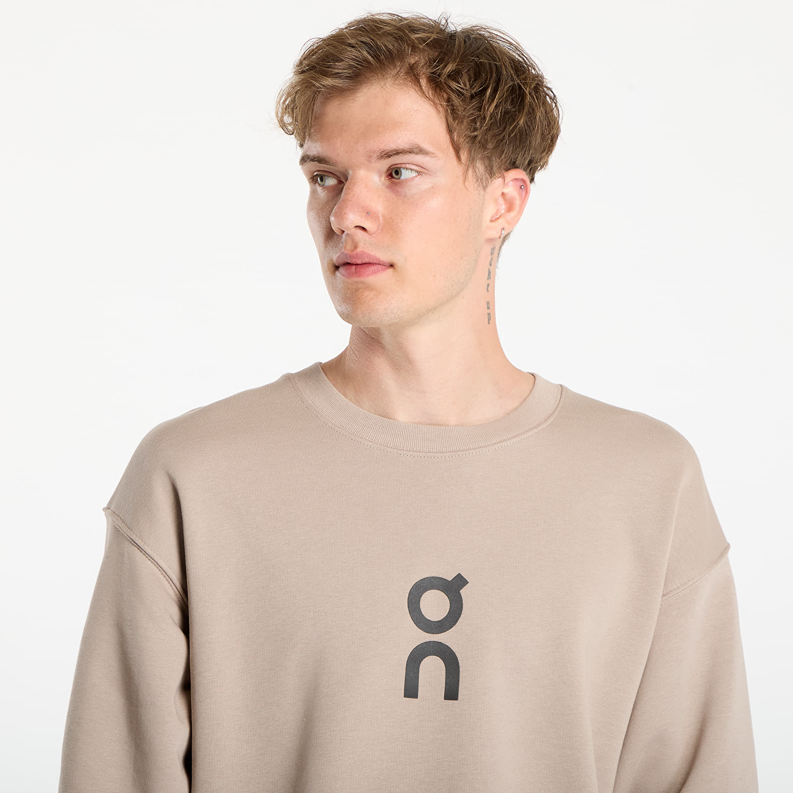 Pánské mikiny On Club Crew Brown