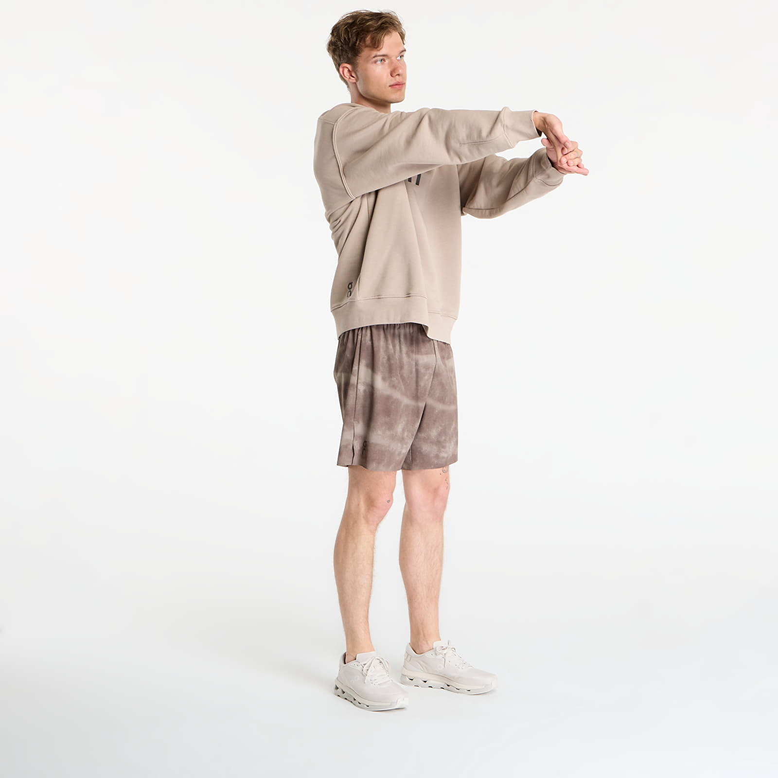 Pánské mikiny On Club Crew Brown