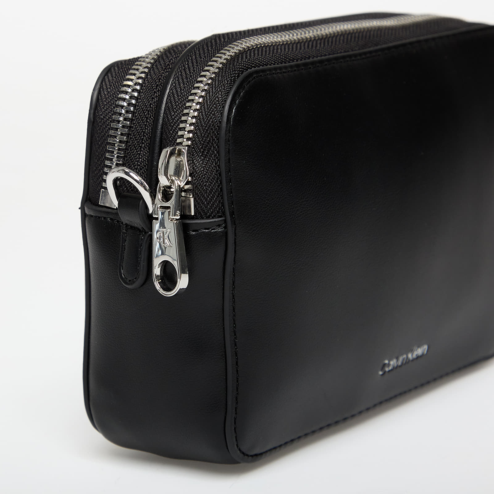 Skuldertasker til mænd Calvin Klein Webbing Double Strap Crossover Black