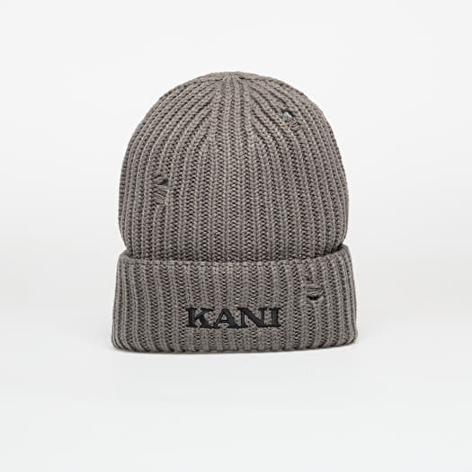 Čepice Karl Kani Retro Distress Beanie Grey
