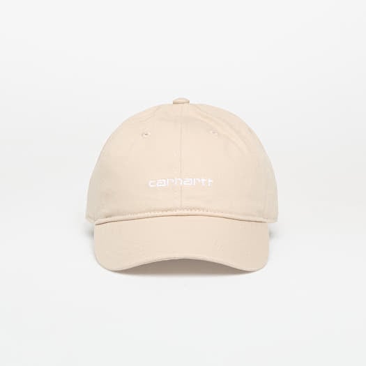 Cepure Carhartt WIP Canvas Script Cap Fleur de Sel/ White