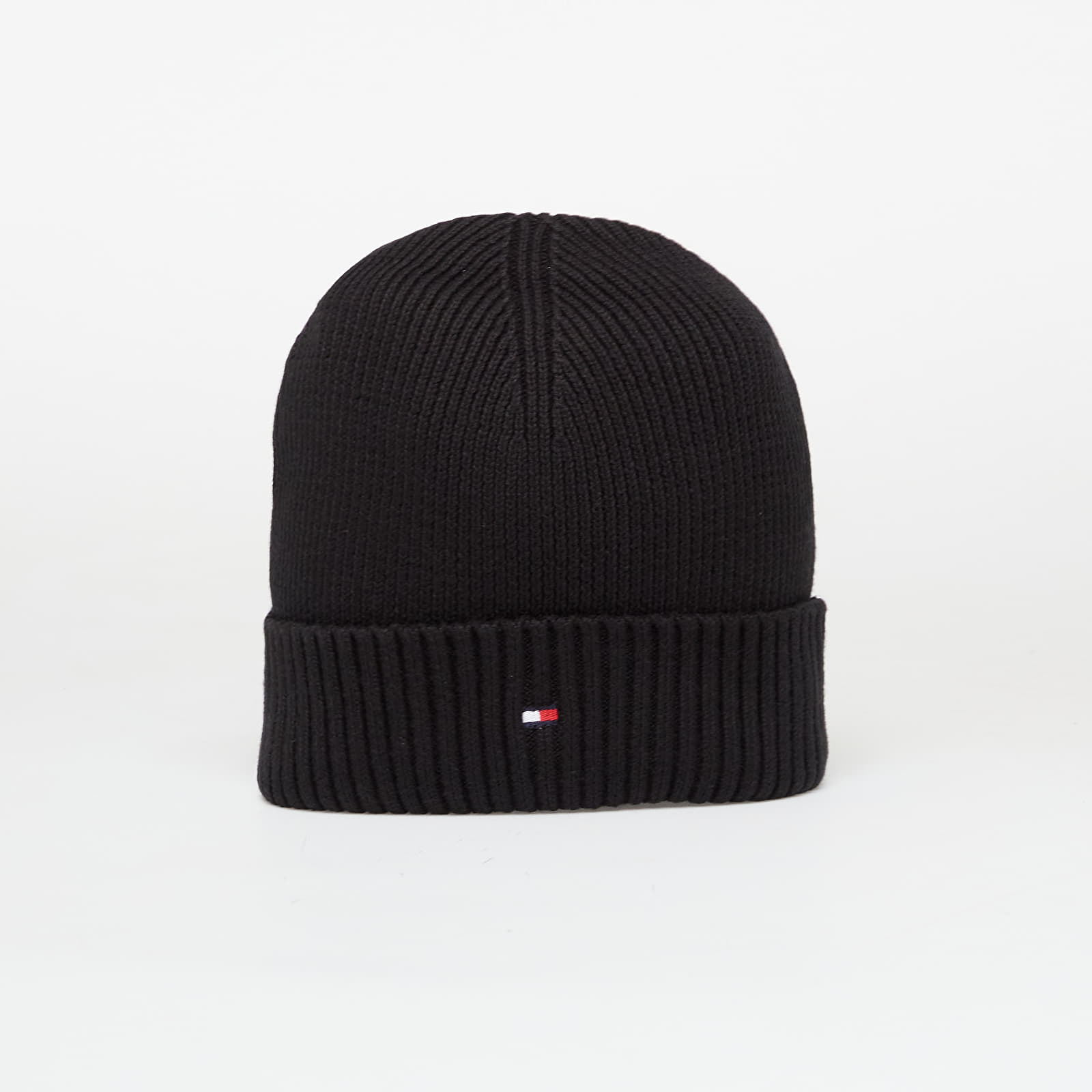 Bonnets et casquettes Tommy Hilfiger Flag Pima Cotton Beanie Black