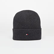 Tommy Hilfiger Flag Pima Cotton Beanie Charcoal Gray