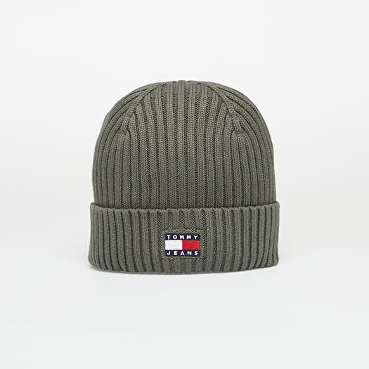 Tommy Jeans Heritage Core Beanie Pewter Green