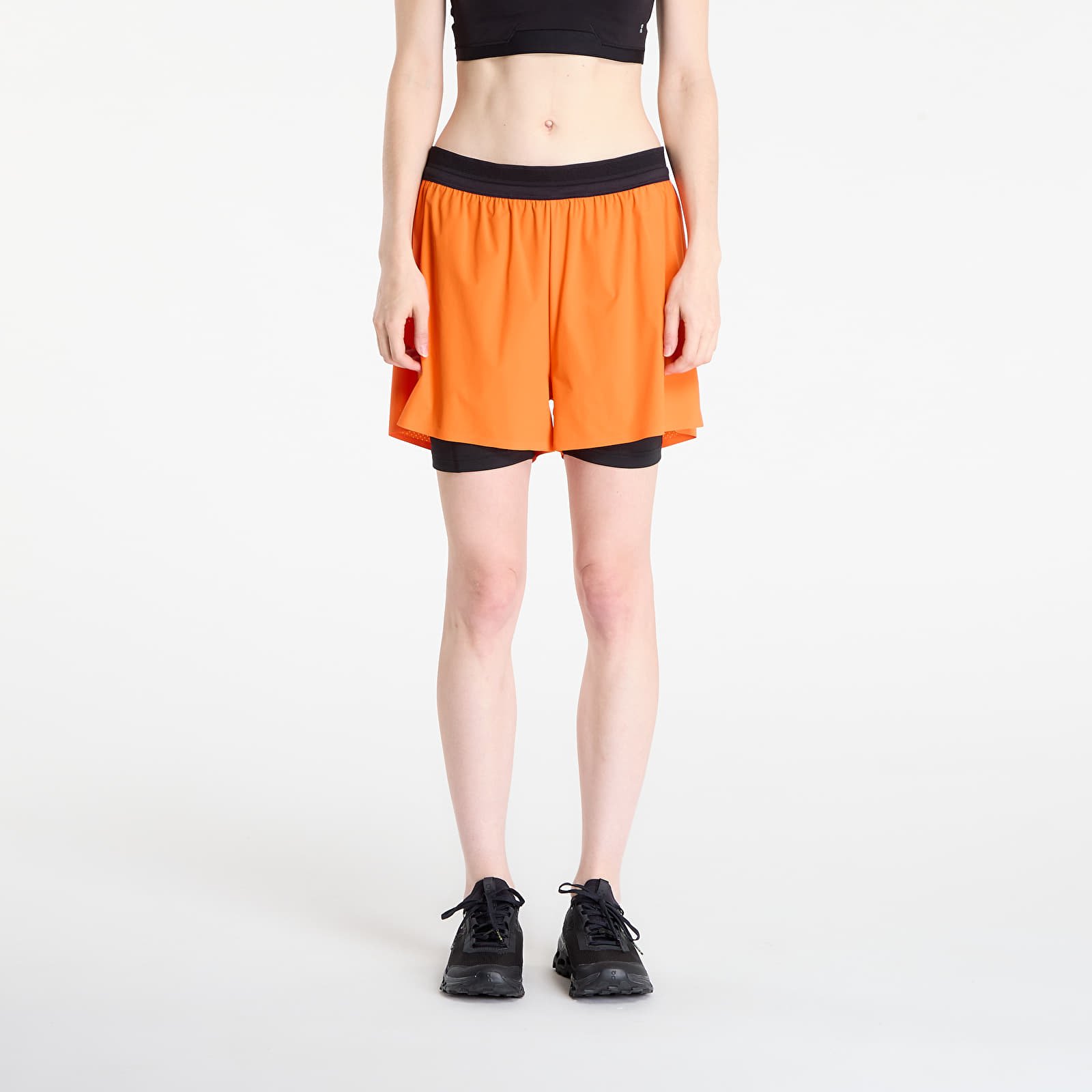 Shorts femme On 3" Performance 2/1 Shorts Flame/ Black