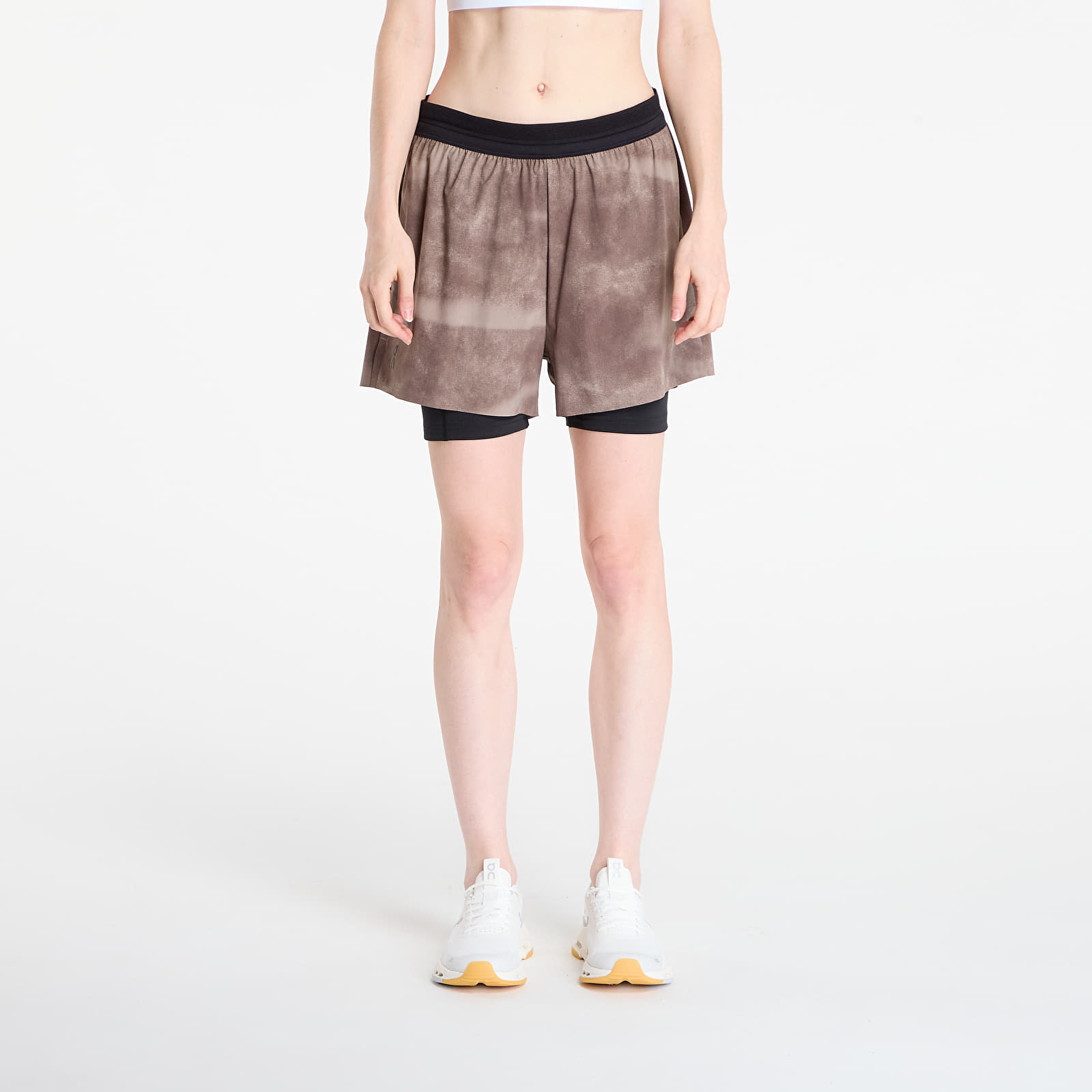 Shorts femme On 3" Performance Shorts AOP Cinder/ Black