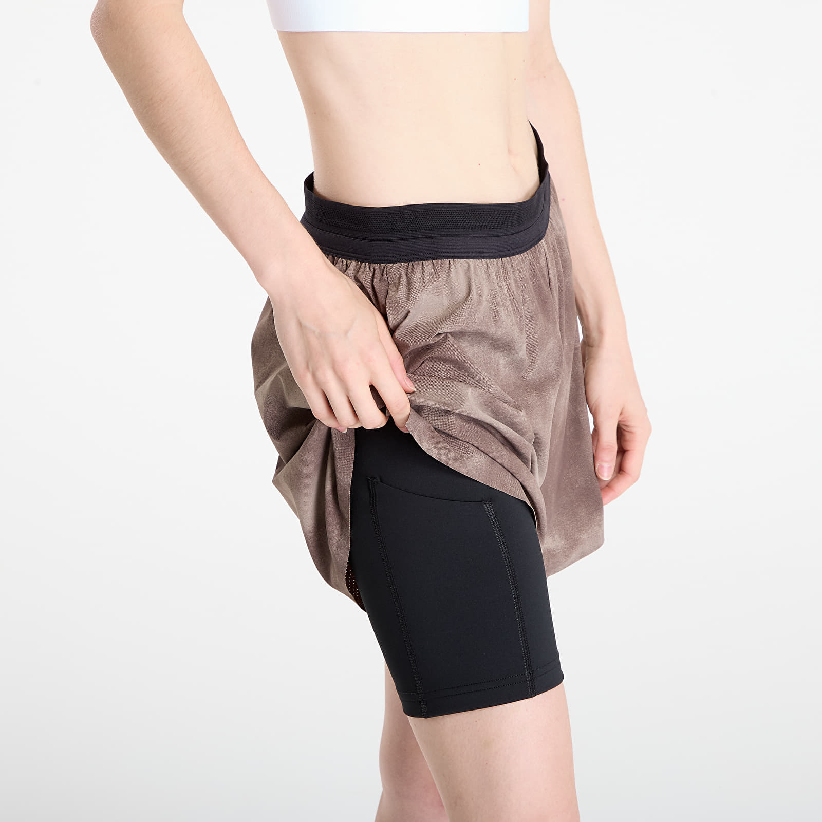 Shorts femme On 3" Performance Shorts AOP Cinder/ Black