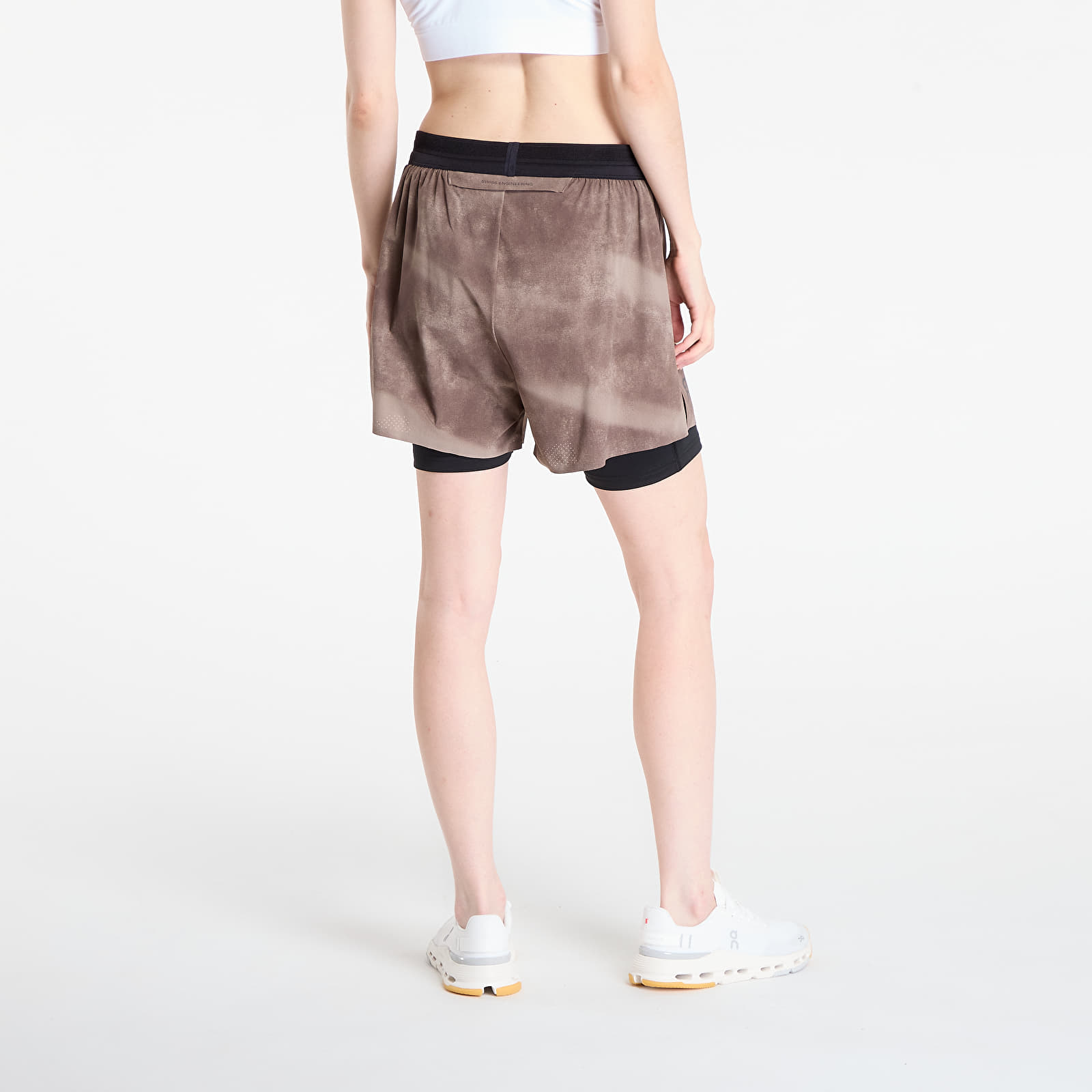Shorts femme On 3" Performance Shorts AOP Cinder/ Black