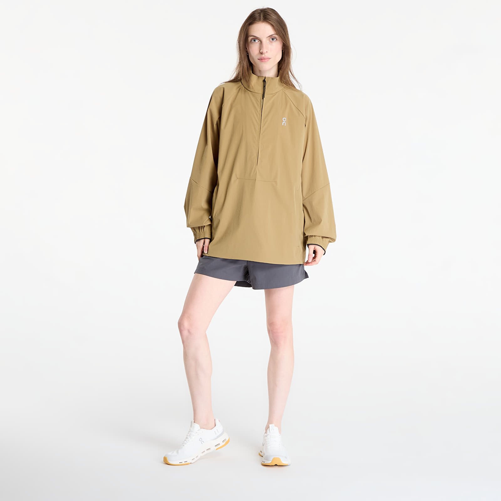 Coupe-vent femme On All-Day 1/2 Zip Jacket Beige/ Khaki
