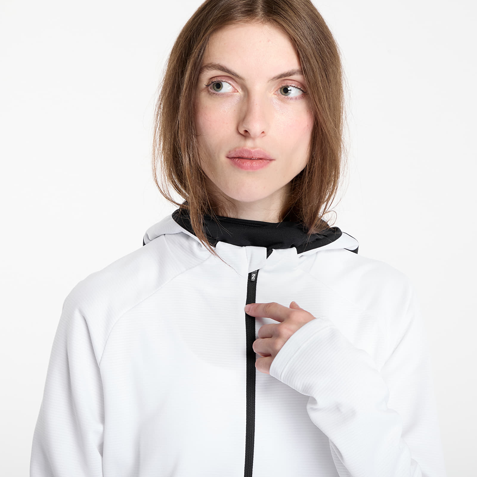 Sweatshirts til kvinder On Climate Zip Hoodie White