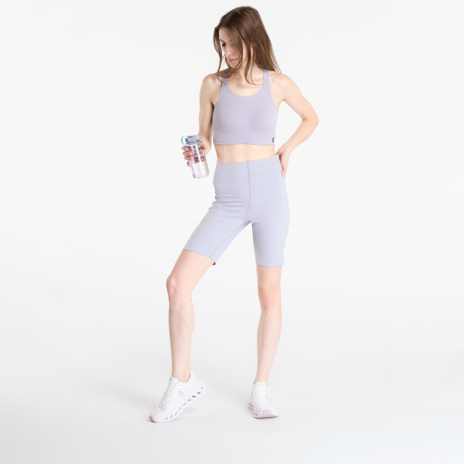 Shorts femme On Train Tights 1/2 Purple