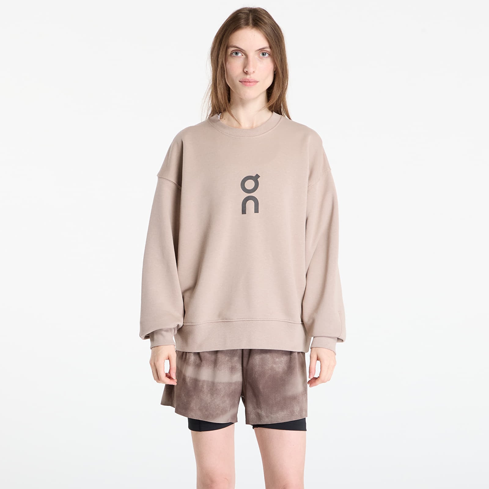 Sweatshirt On Club Crew Brown L