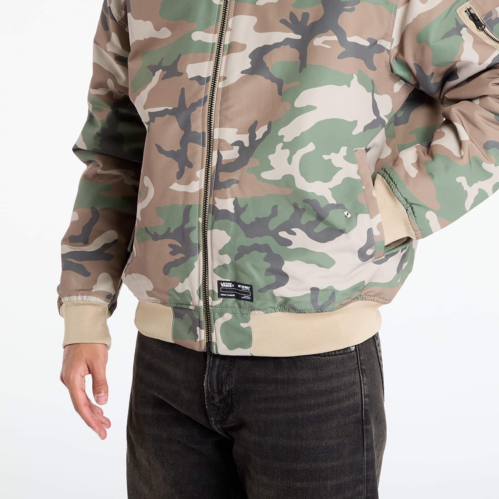 Vīriešu bomberi Vans Copley Bomber Jacket Vintage Camo