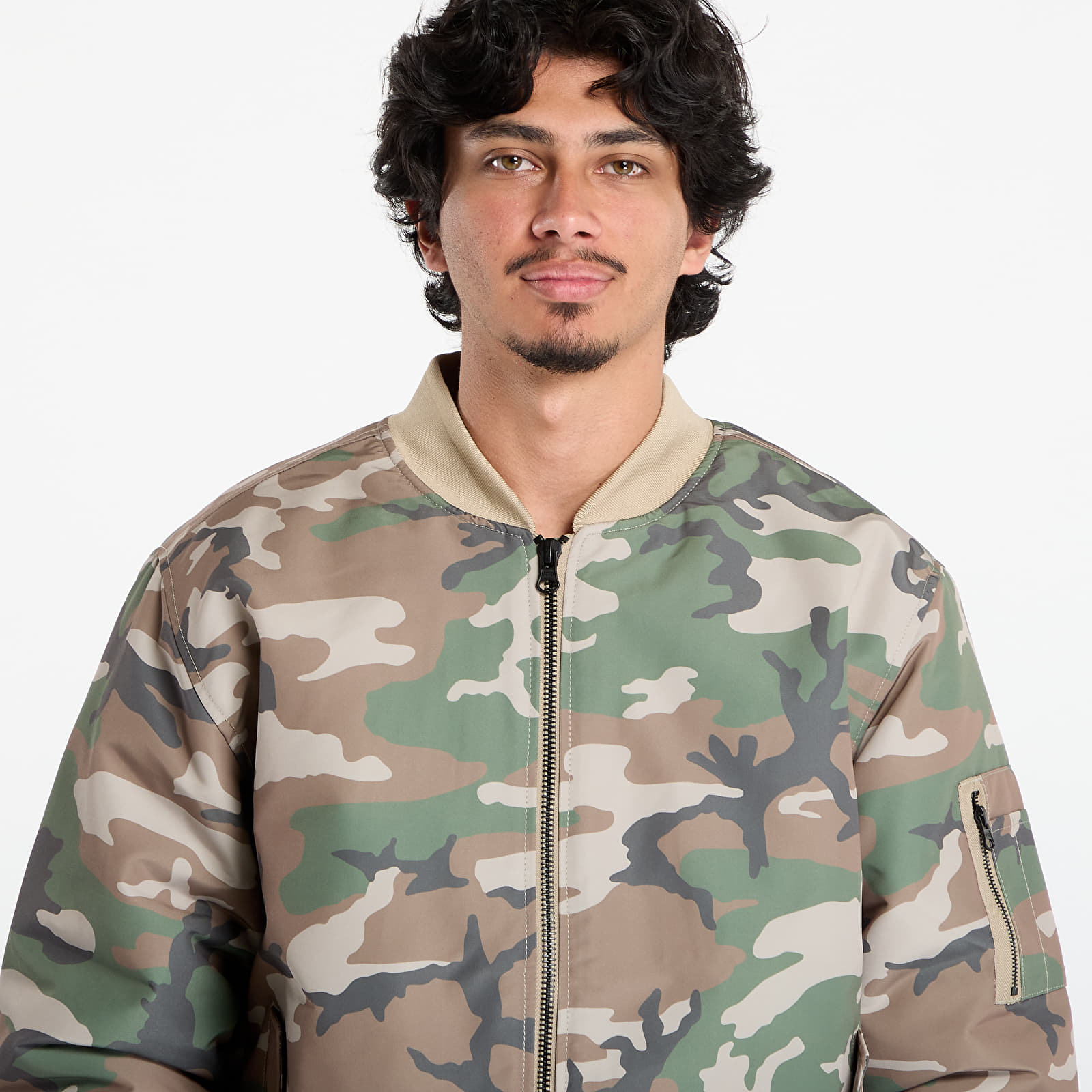 Vīriešu bomberi Vans Copley Bomber Jacket Vintage Camo