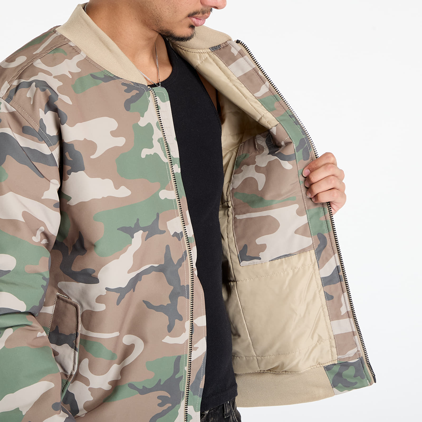 Vīriešu bomberi Vans Copley Bomber Jacket Vintage Camo