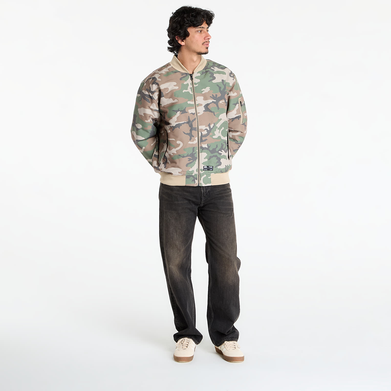 Vīriešu bomberi Vans Copley Bomber Jacket Vintage Camo