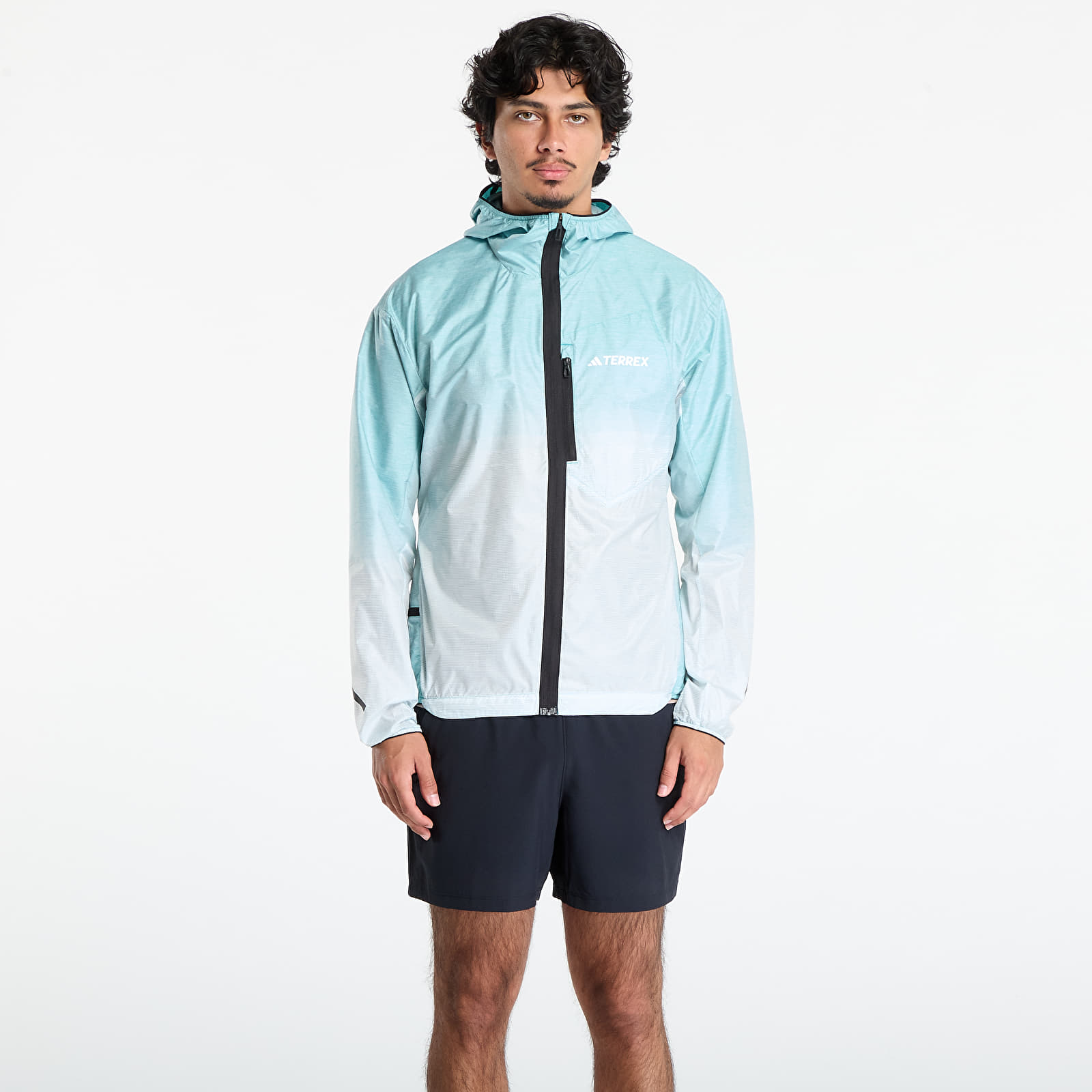 Vīriešu vējjakas adidas Terrex Xperior Light Windweave Jacket Pure Teal/ Semi Flash Aqua