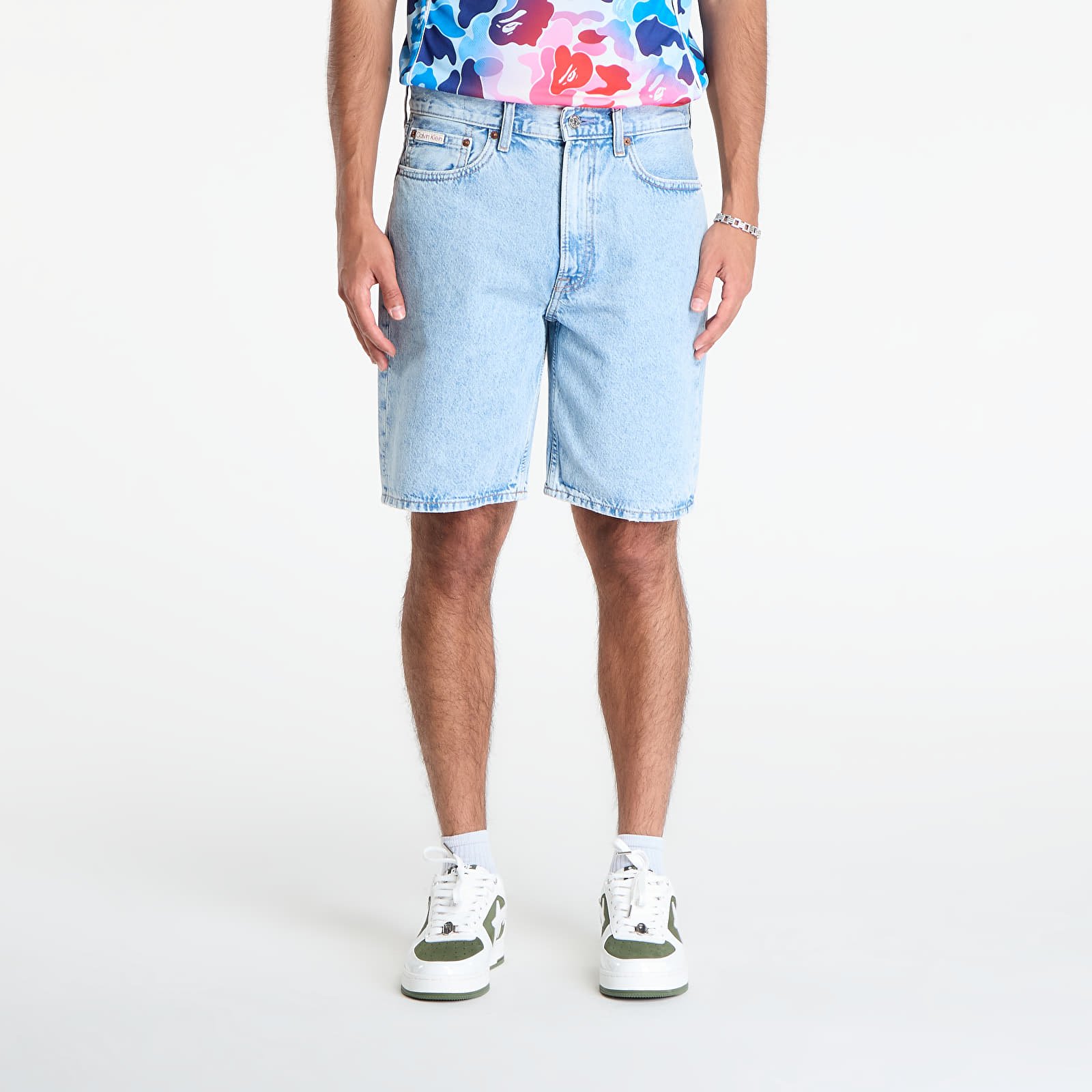Shorts homme Calvin Klein Jeans Ck Lt Indigo Standard 9N Shorts Blue