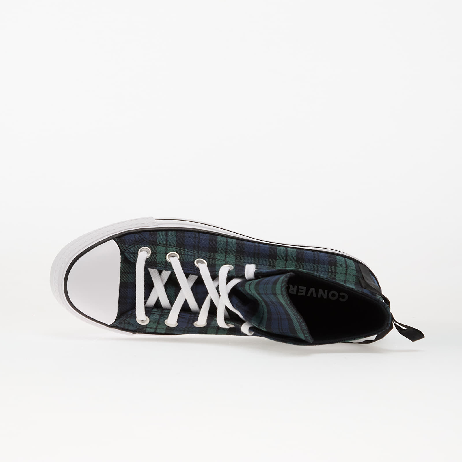 Sieviešu kedas un apavi Converse Chuck Taylor All Star Lift Platform Plaid Hi Navy/ Black/ White