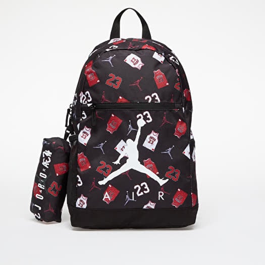 Jordan Jan Air School Backpack Black/ Gym Red/ White