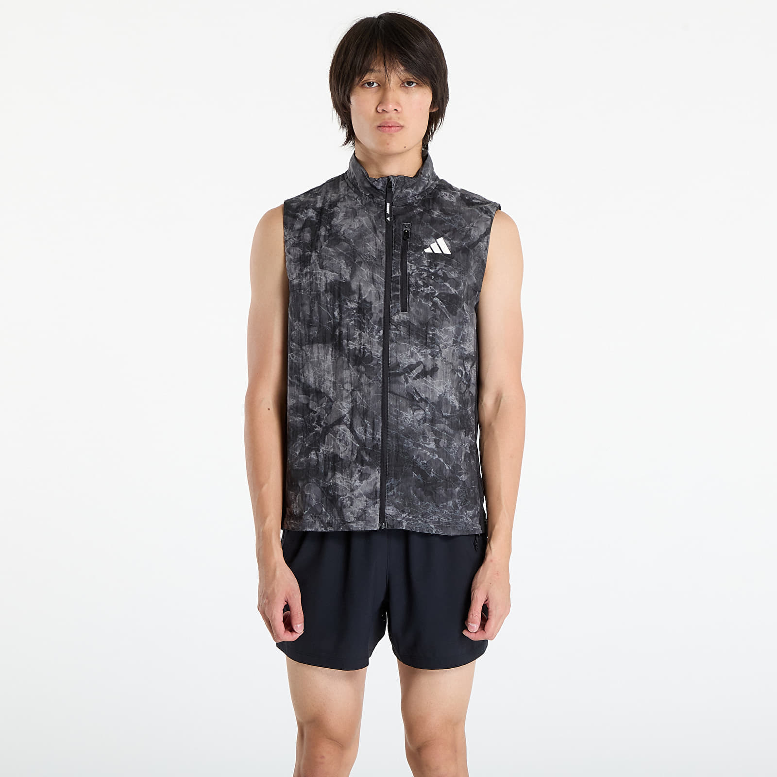 adidas Own The Run Spray Dye Vest Grey Four M