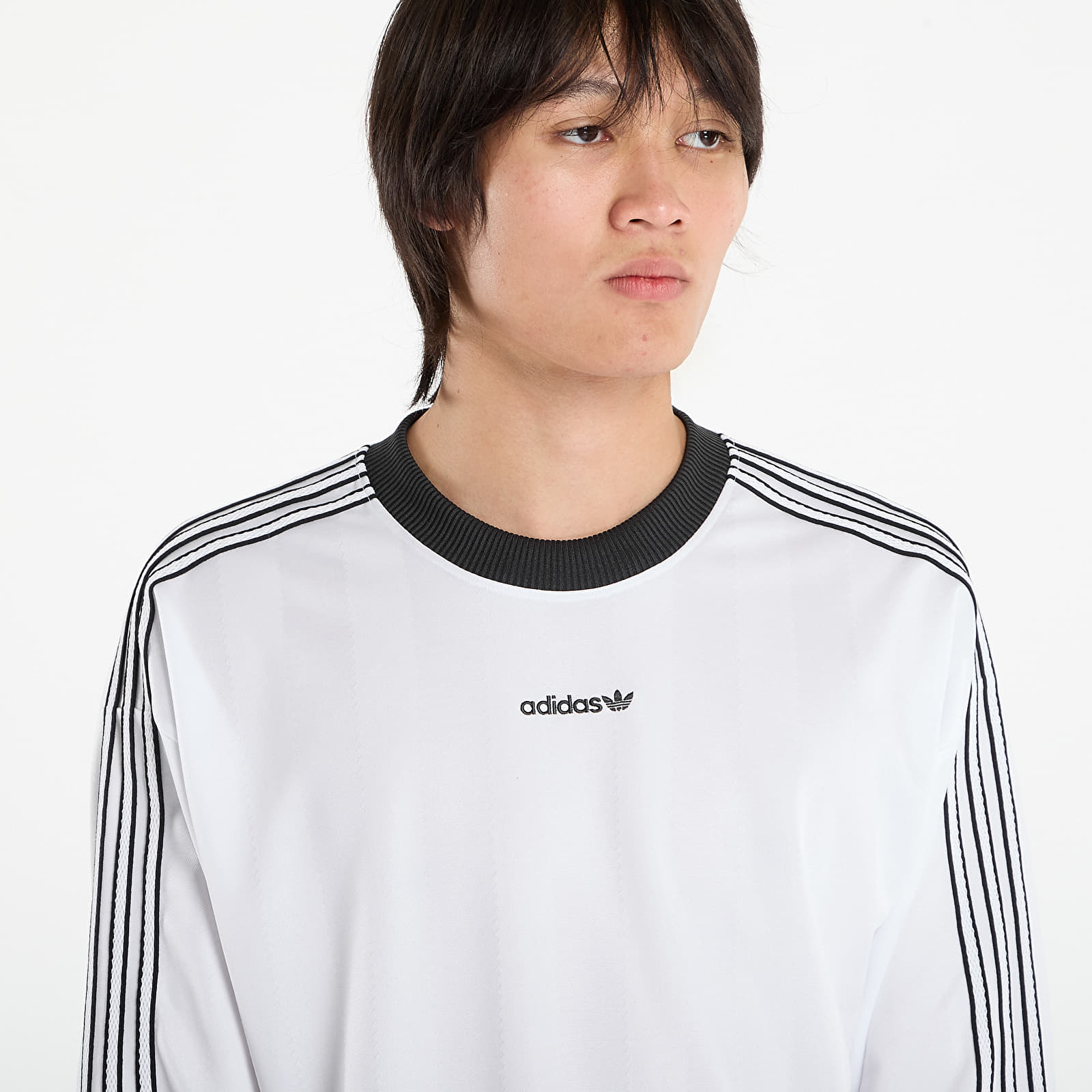 Vīriešu krekliņi adidas Long Sleeve Jersey White