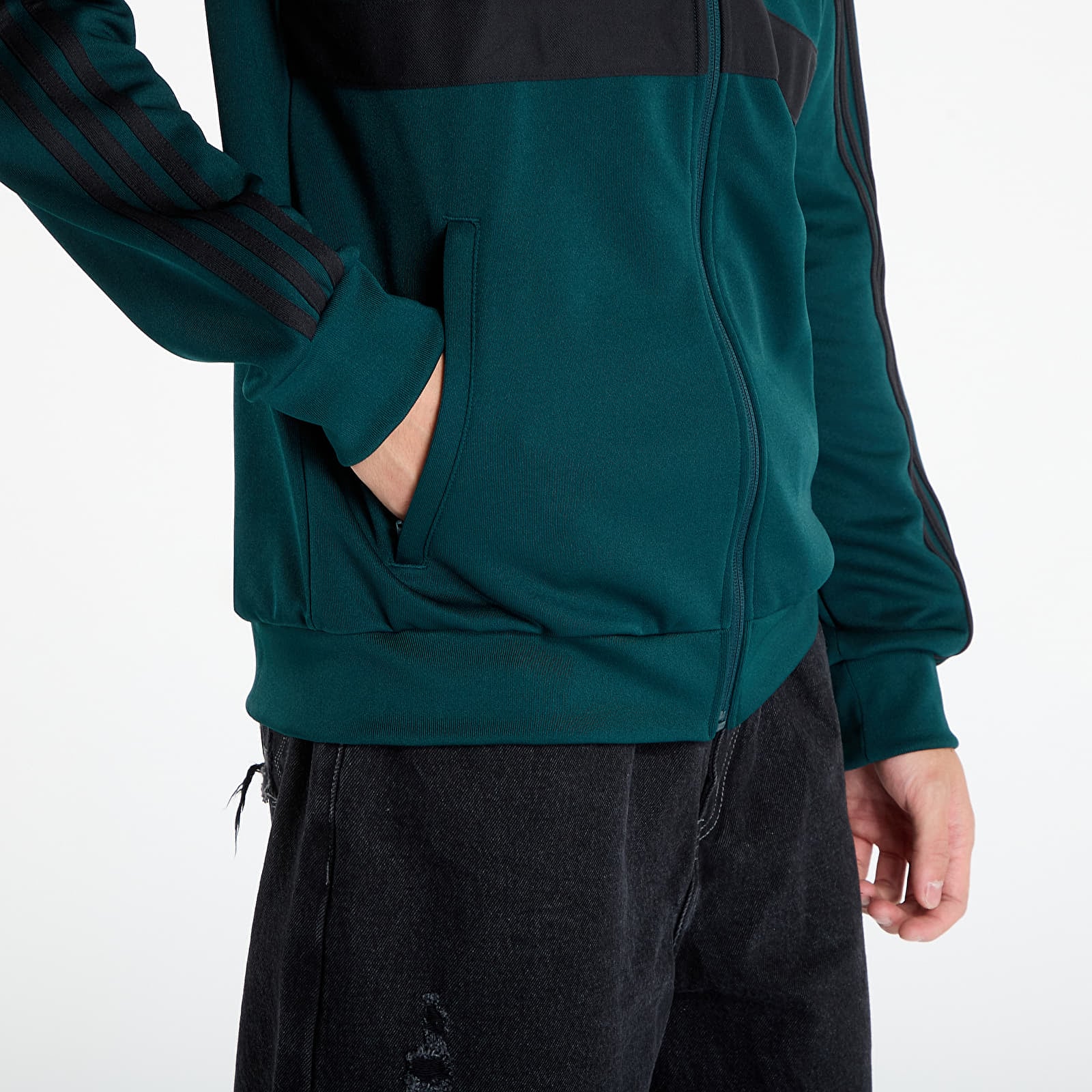 Sweats à capuche homme adidas The First Track Top Aurora Ivy