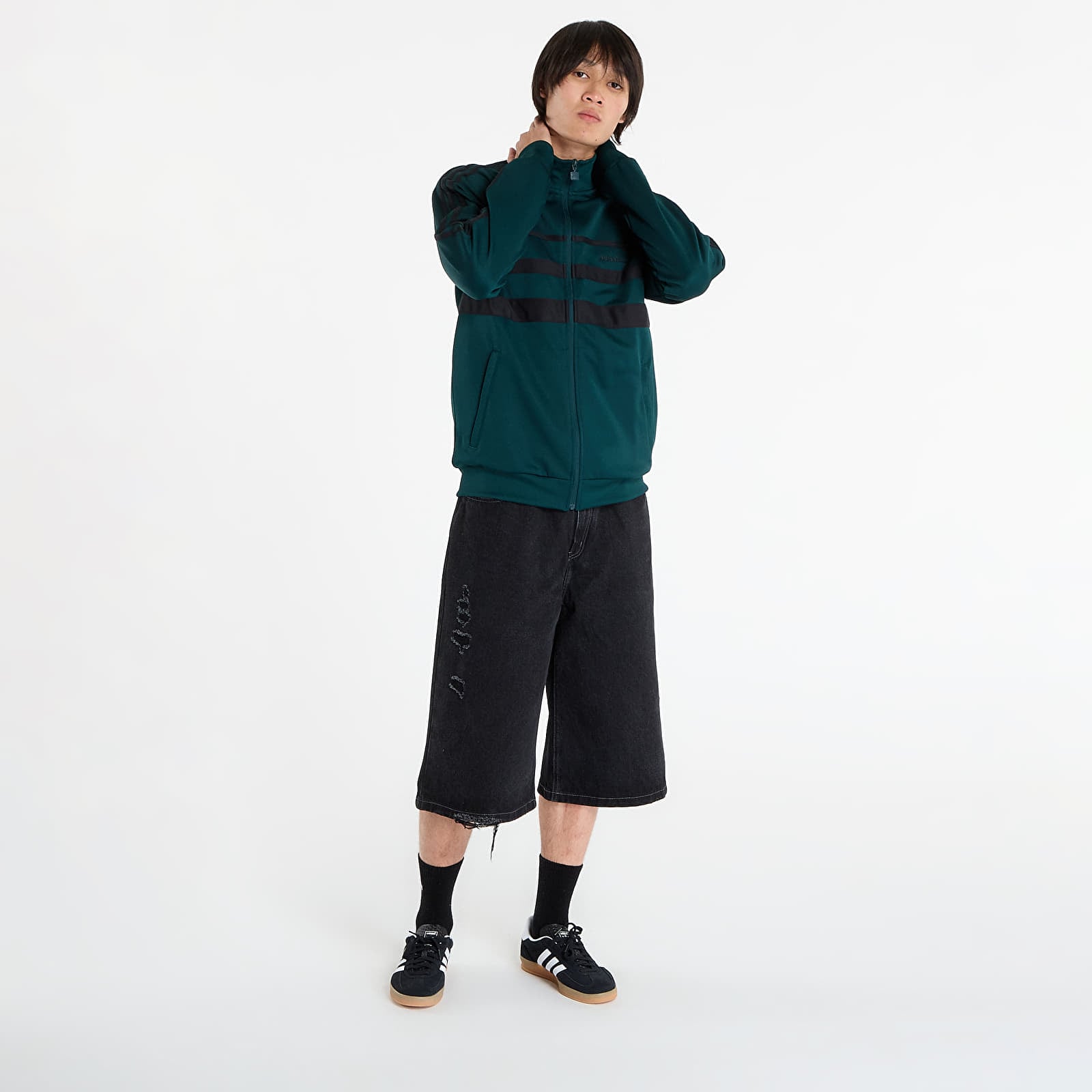 Sweats à capuche homme adidas The First Track Top Aurora Ivy