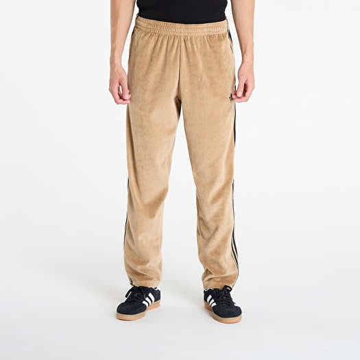 Siltās bikses adidas SST Adicolor Velour Track Pants Cardboard