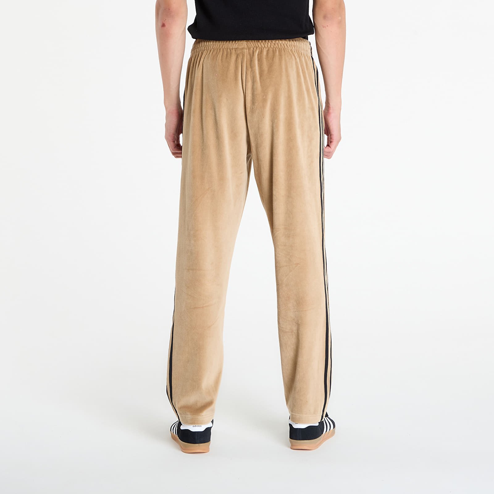 Vīriešu treniņbikses adidas SST Adicolor Velour Track Pants Cardboard