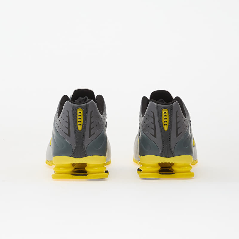 Nike Shox R4 Se Vast Grey/ Brt Citron-Lt Graphite-Smoke Grey-White