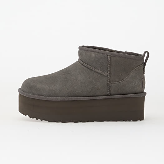 UGG W Classic Ultra Mini Platform Charcoal