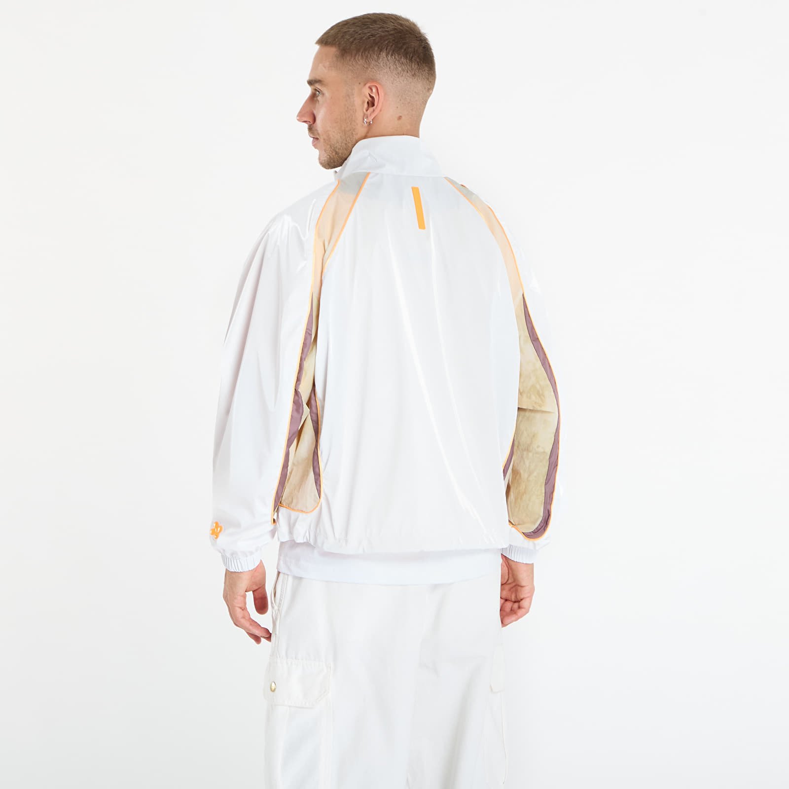 Herrenjacken Nike Project F.R.O.G. Men's Track Jacket White/ Olive Aura/ Taupe Grey/ Sundial