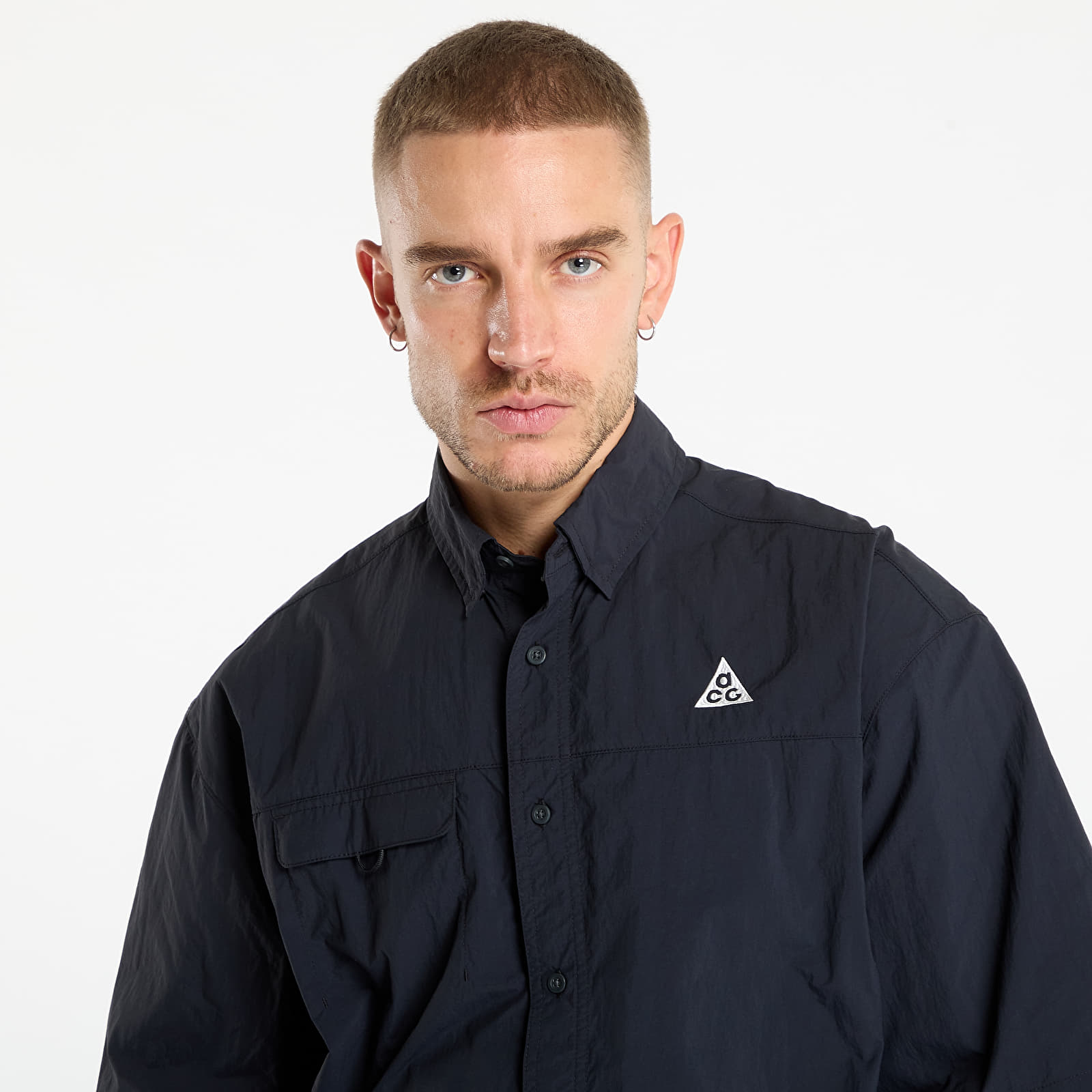 Vīriešu krekli Nike ACG "Orb Weaver" UV Repel Short-Sleeve Shirt Black/ Anthracite/ Summit White