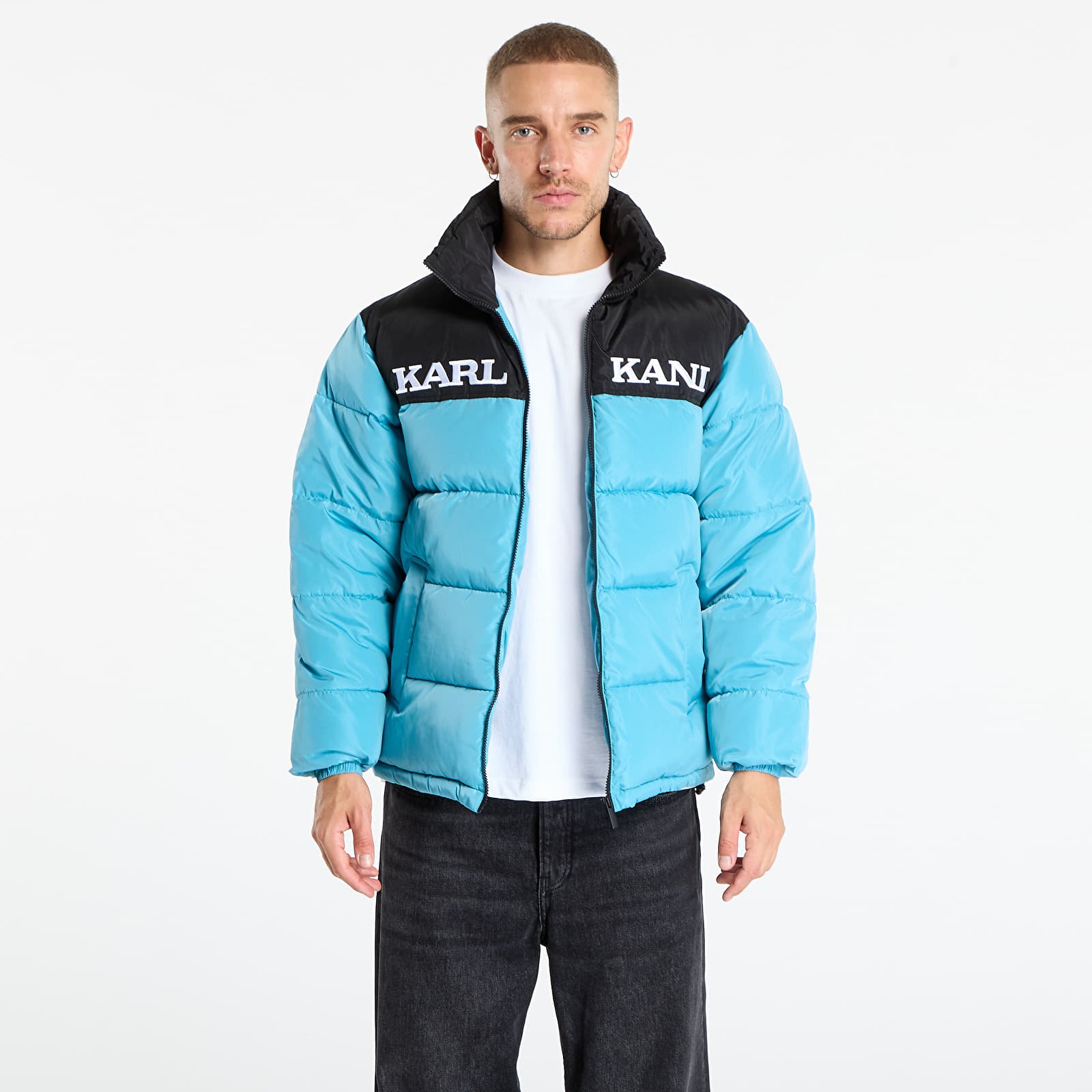 Jakas Karl Kani Retro Essential Puffer Jacket Blue