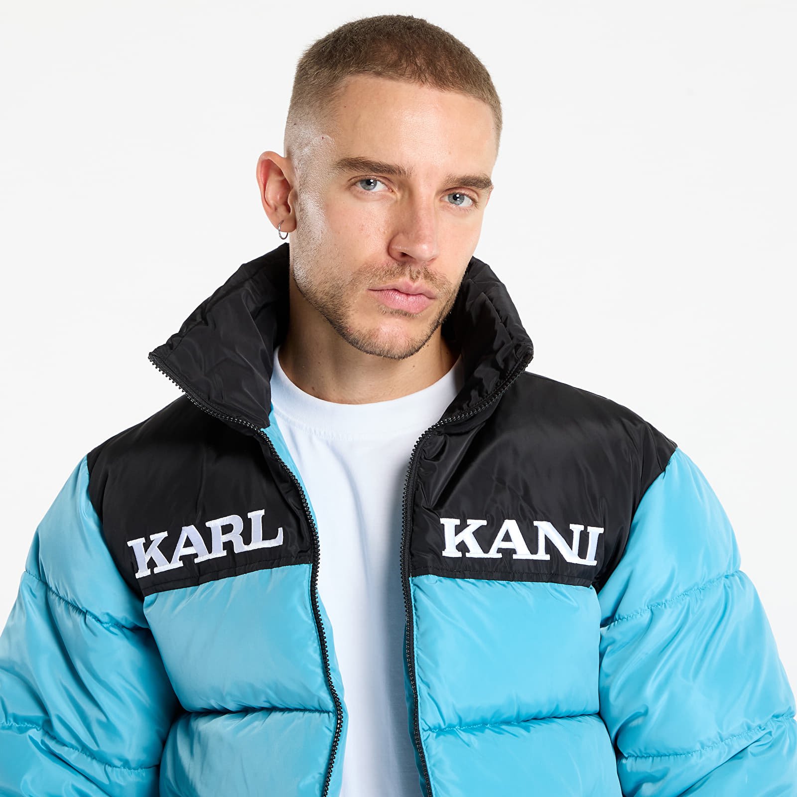 Jakas Karl Kani Retro Essential Puffer Jacket Blue